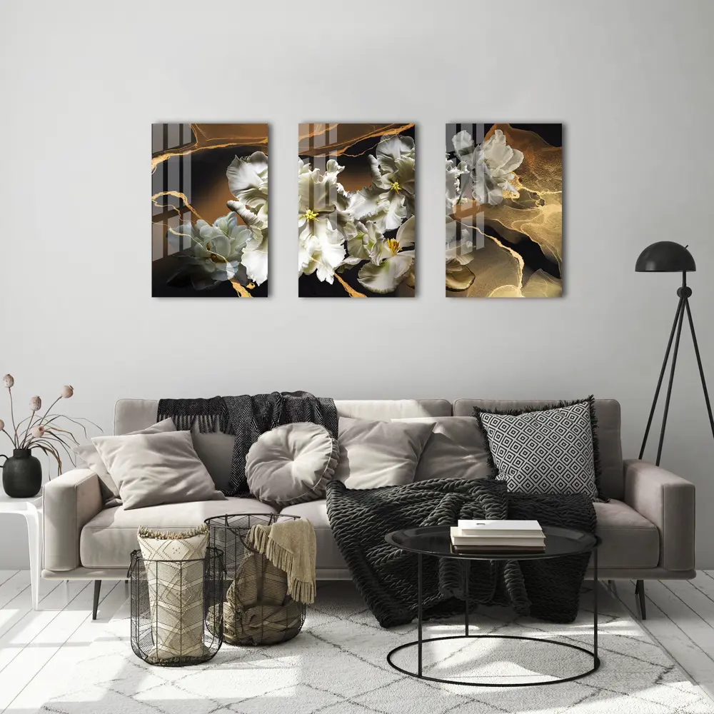Картина на стекле Белые ирисы 2 40x60 см 85282963 STLM-2065879 ARTABOSKO  - Вид №4