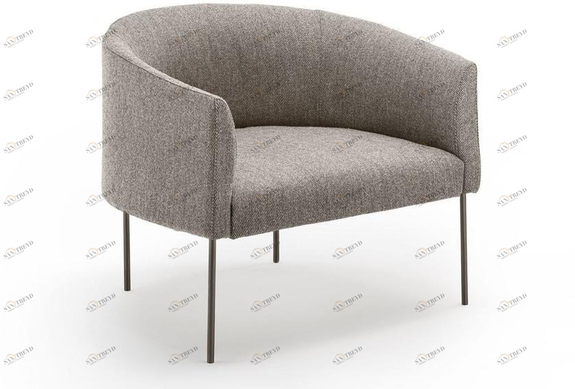 Living Divani Кресло из ткани со съемным чехлом с подлокотниками Era sun-id-1501295