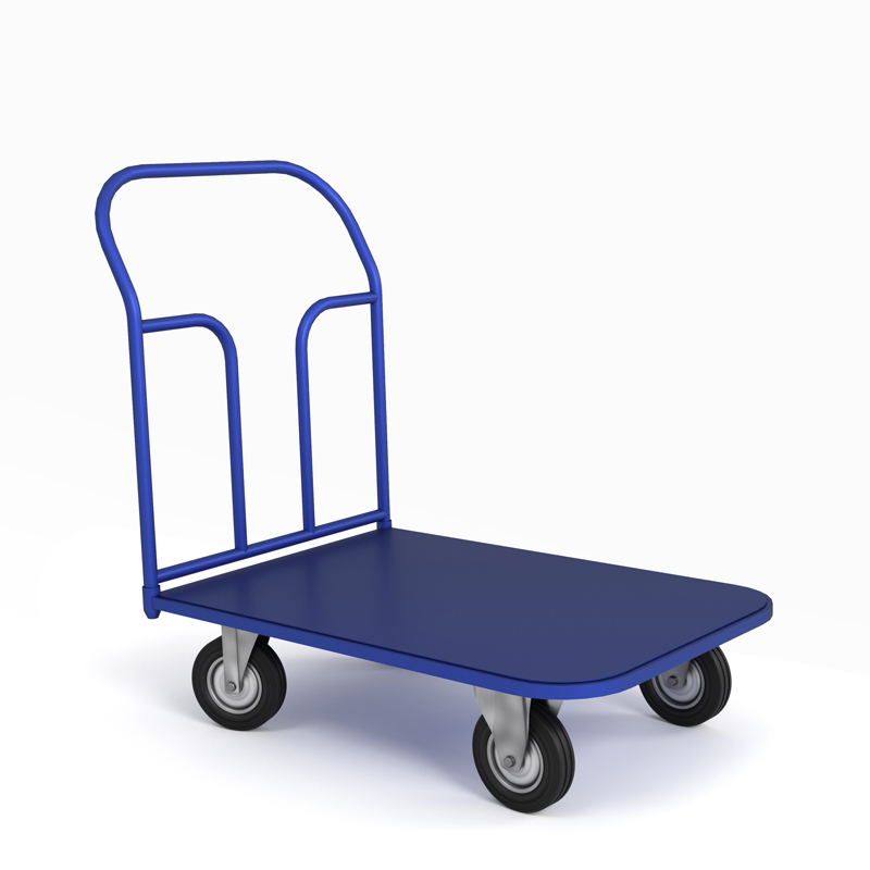 Тележка платформенная ТП 3 (г/п 450 кг,1000x600 мм, колеса черная резина 200 мм) Верстакофф 65-0196