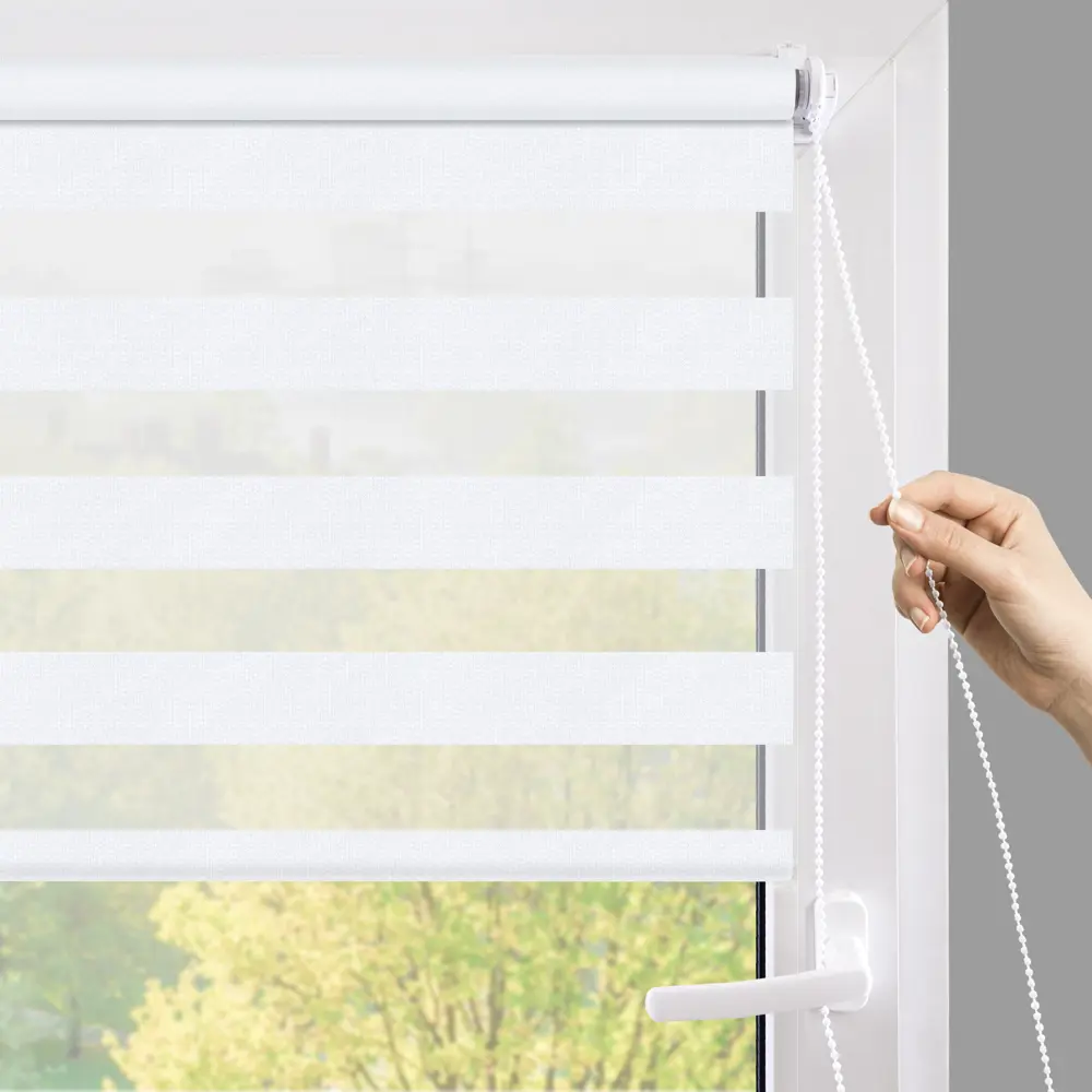 Штора рулонная день-ночь Сиберия 55x160 см белая MIAMOZA Промо 2025 STLM-2086222 - Вид №7