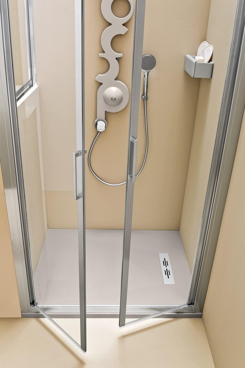 ARBLU Душевой уголок угловой с распашной дверцей Mercurio sun-id-1345065 - Вид №2