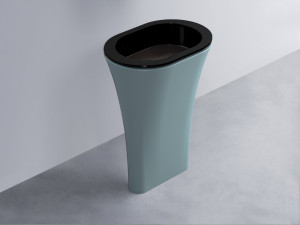 AMLA65-N+AMPILO-LV+AMCOLO-PL Раковина Amedeo Ovale отдельностоящая cielo Enjoy + Amedeo