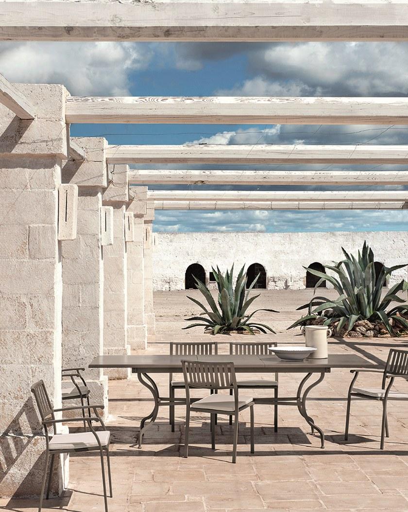 Ethimo Прямоугольный садовый стол из стали Elisir sun-id-1378096 - Вид №2