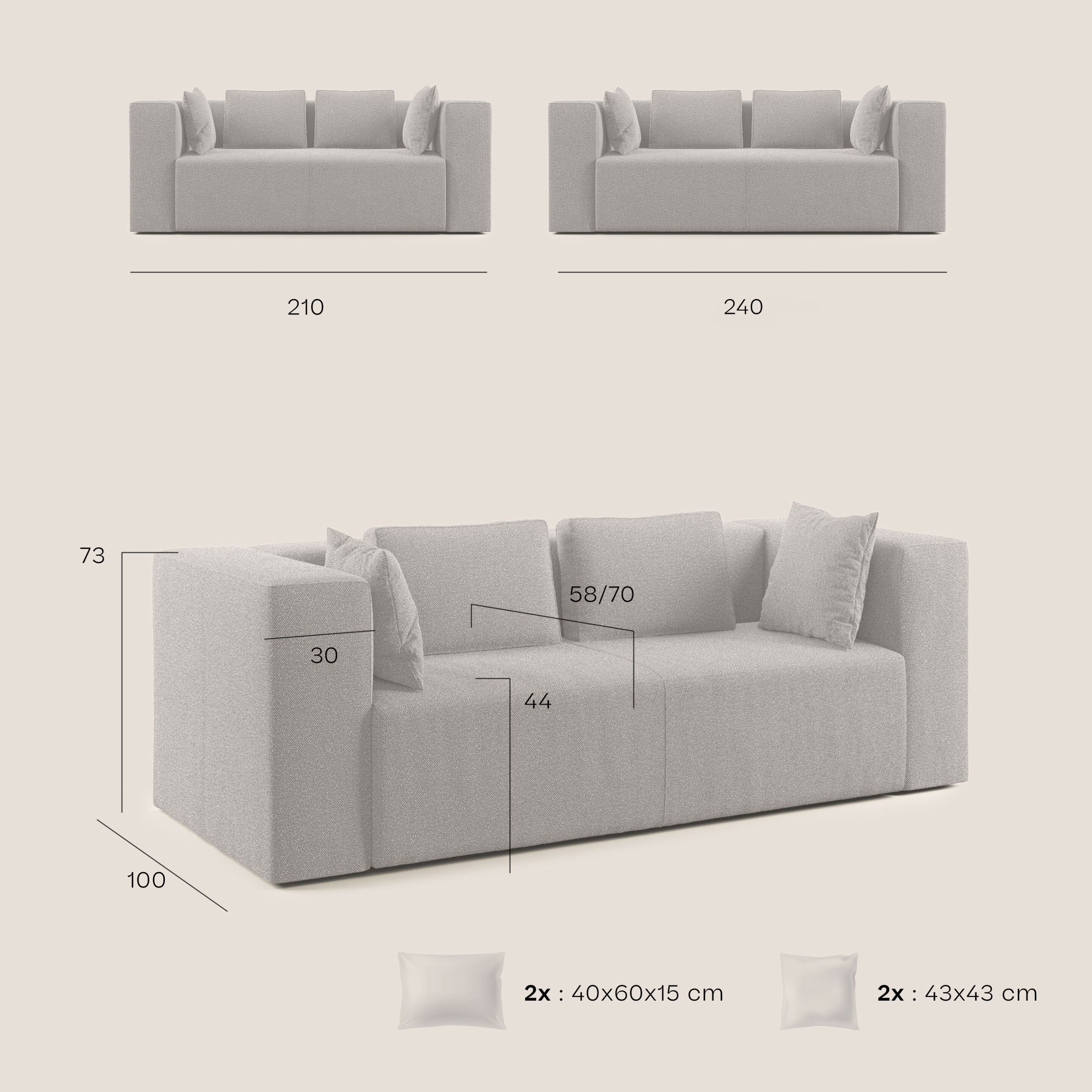 2-местный тканевый диван Divani.Store Нептун ARCH-00034077 - Вид №85