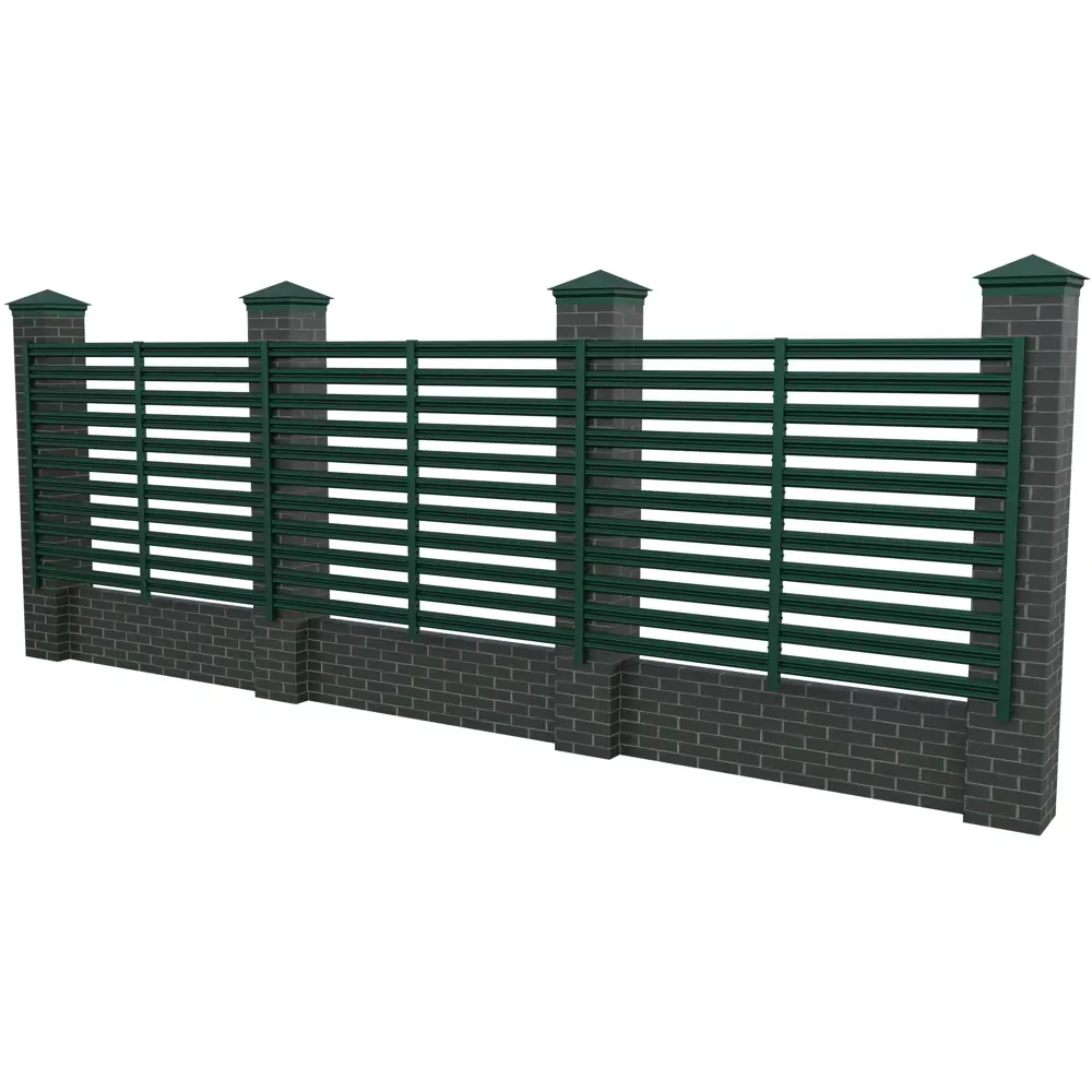 Забор-жалюзи Горизонт 2x2.5 м цвет зеленый Santreyd STLM-2049749 - Вид №5