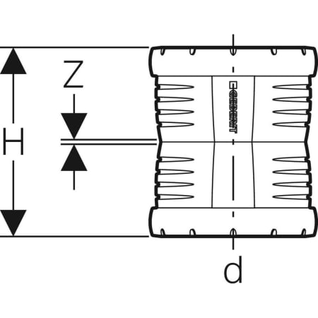 393.616.14.1 Муфта Geberit Silent-Pro двухсторонняя Geberit  - Вид №2