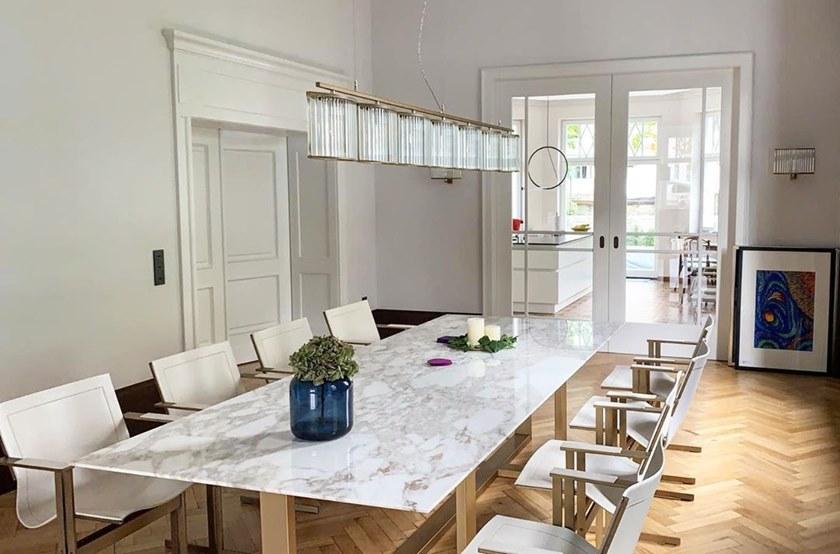 ZALABA Design Прямоугольный стол для гостиной из металла и мрамора Zulu sun-id-1515260 - Вид №2