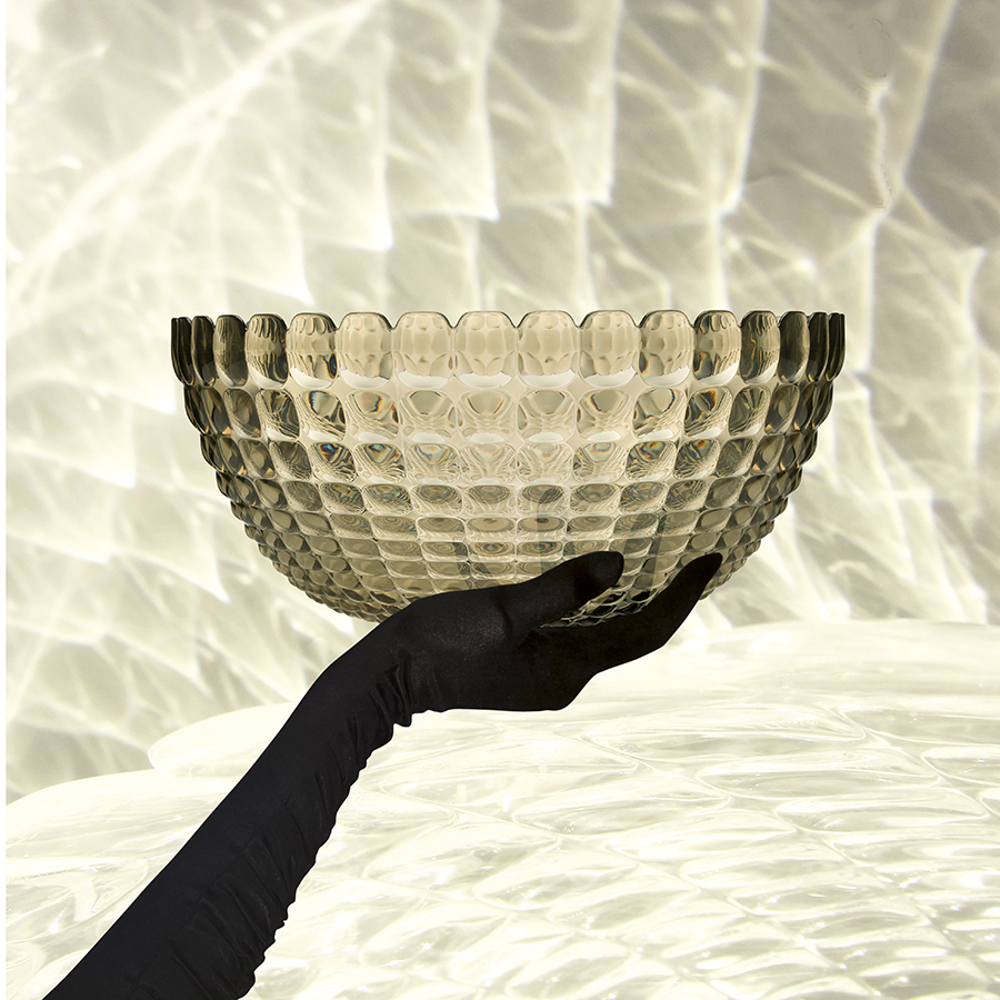 21382592 Салатник tiffany, D25 см, акрил, серый Guzzini  - Вид №3