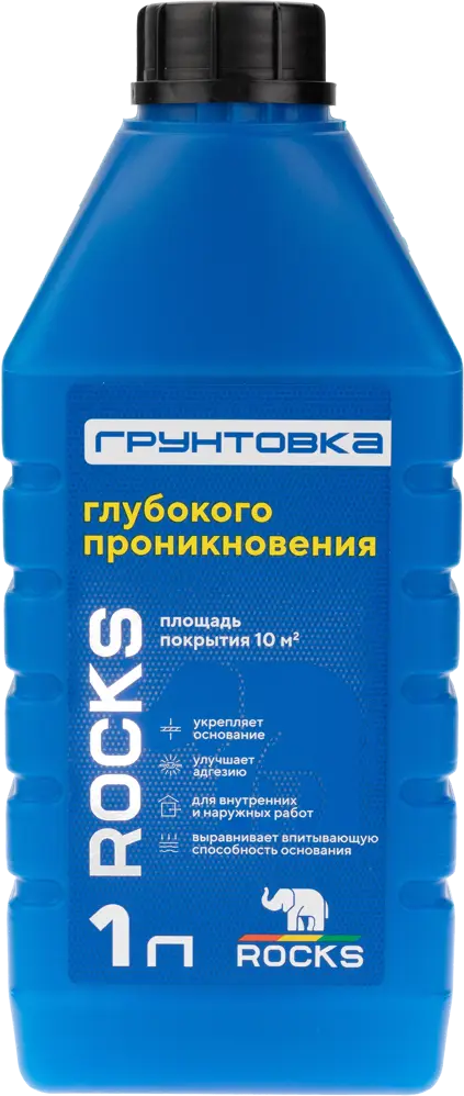 Грунтовка глубокого проникновения Rocks для укрепления поверхностей 1 л 86533913