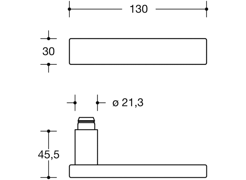 180XAH03.5A5 Сменный комплект модели 185x HEWI Beschläge für Außentüren  - Вид №3