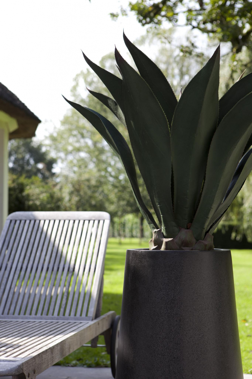 Вазон уличный черный 100х63 см "Белфаст" LE-VILLAGE FLORERO 044742 Черный  - Вид №1