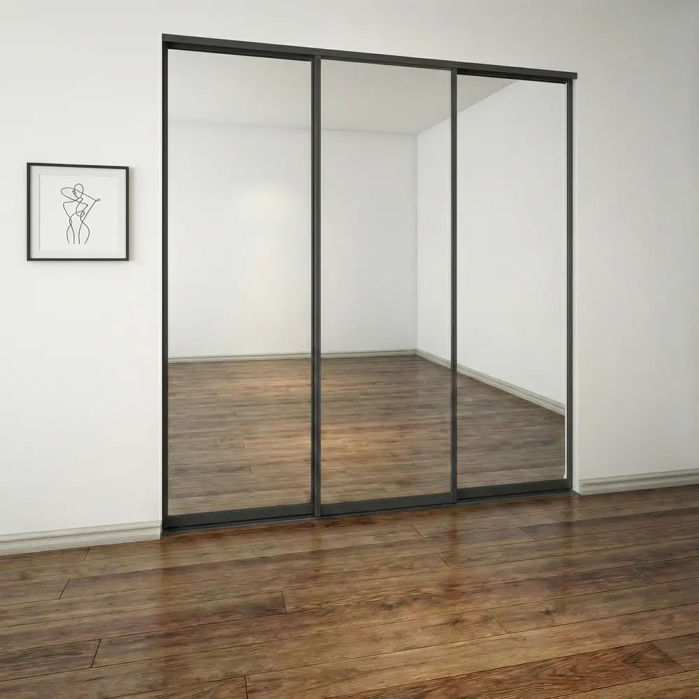 Дверь-купе KONSENSA 225.5x60.4 см с зеркалом профиль черный STLM-2095458 - Вид №8