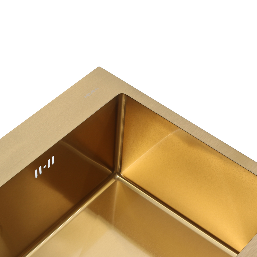 Мойка D6545HG MELANA ProfLine 3,0/220 ЗОЛОТО врезная прямоугольная D6545HG D6545HG золото - Вид №4