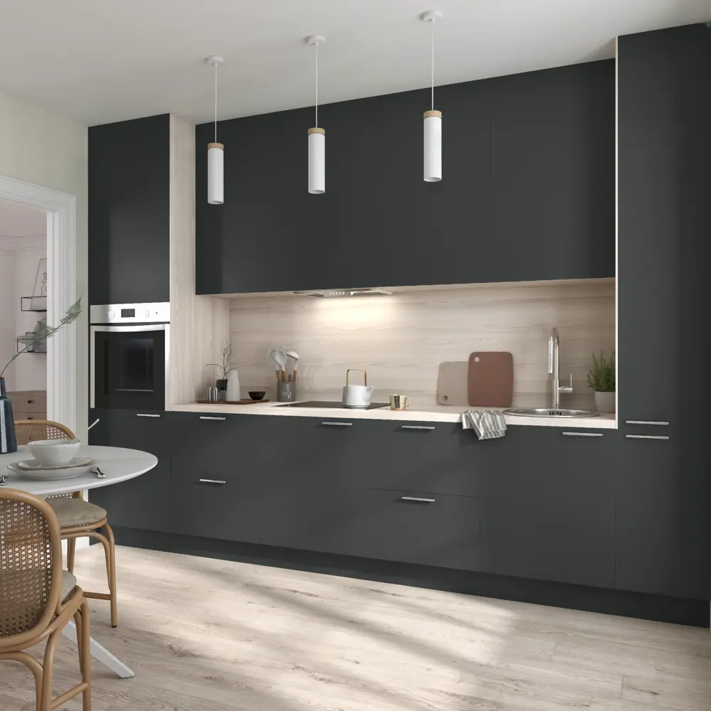 Фасад кухонный DELINIA ID София Грей 32.9×76.5 см - матовый серый 85837232 STLM-0065553 - Вид №7