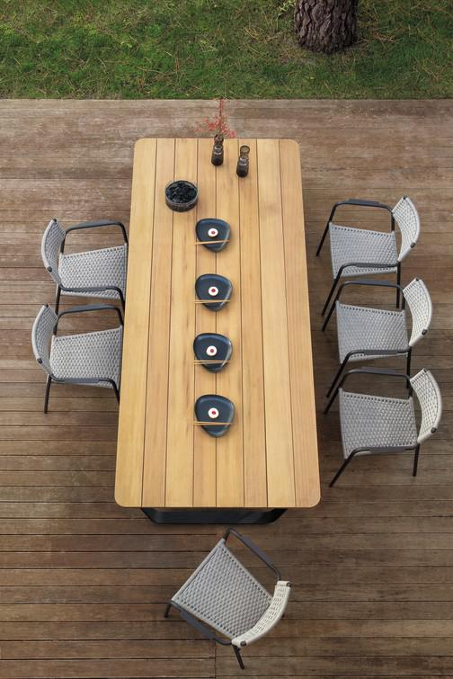 Обеденный стол pwi lava f10 264см x 113,5см Manutti Air MNST811 - Вид №12