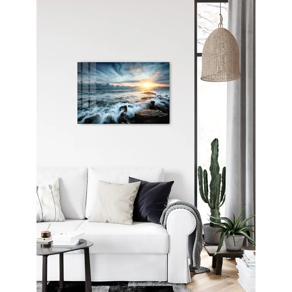Картина на стекле Artabosko Закат на море 40x60 см 87811362 STLM-2104155  - Вид №3