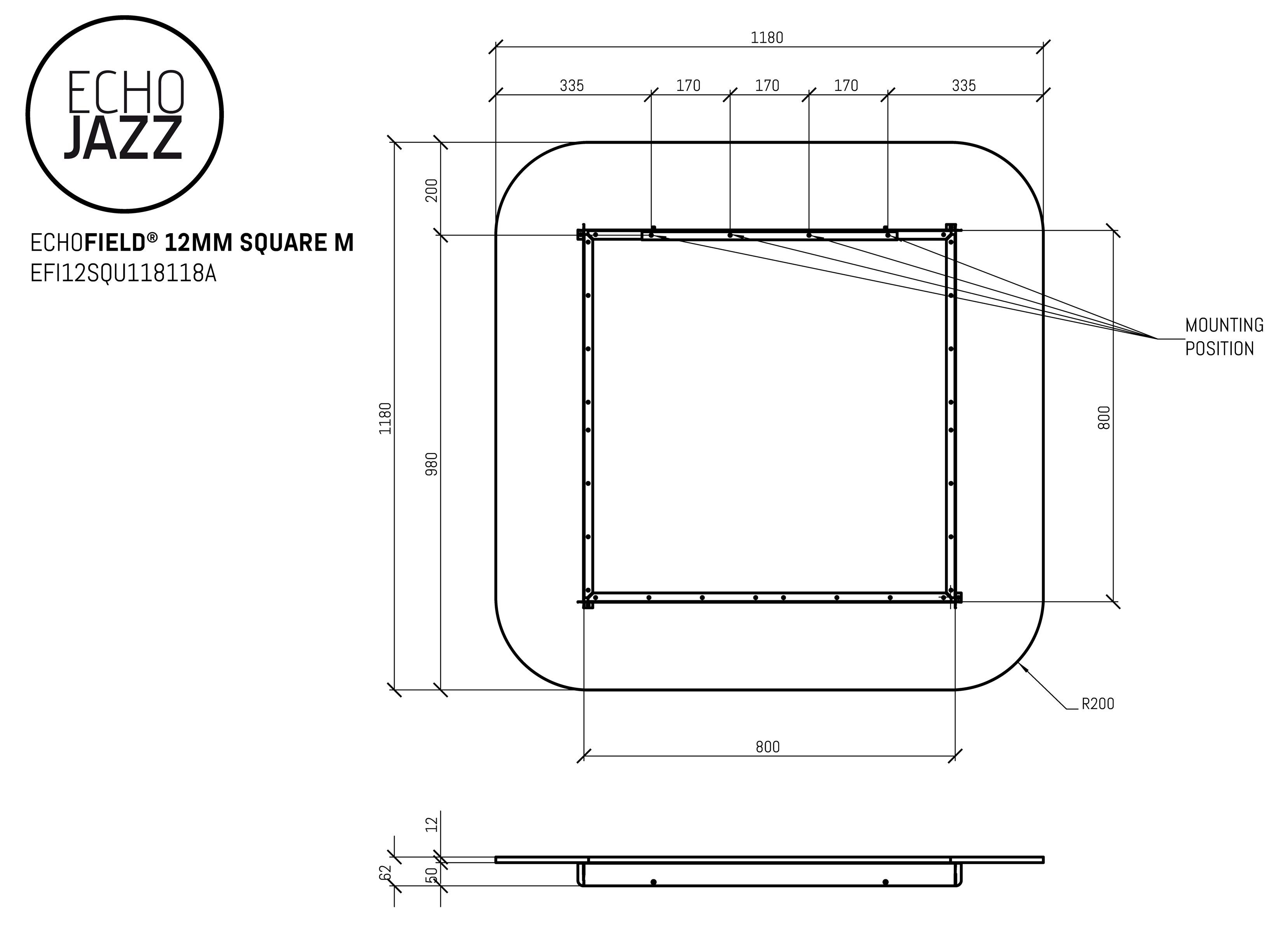 ПЭТ акустическая панель ECHOJAZZ ECHOFIELD® ARCH-00104512 - Вид №9
