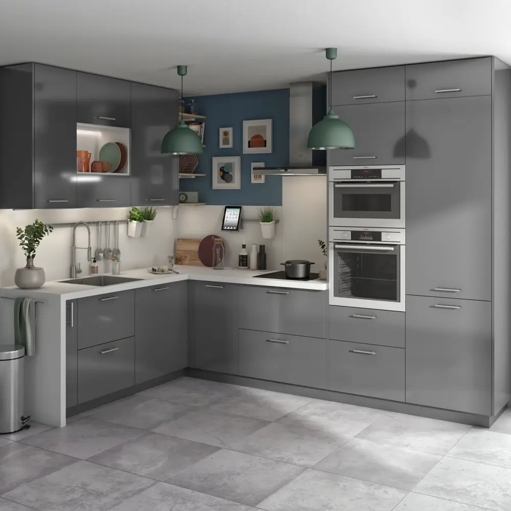 Фальшпанель DELINIA ID Аша грей 37×102.4 см для кухонного гарнитура 85036535 STLM-0057829 - Вид №4