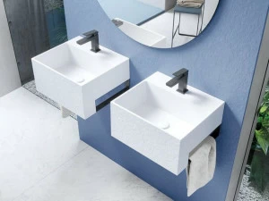 Подвесная раковина настенная овальная Acquabella Slate белая