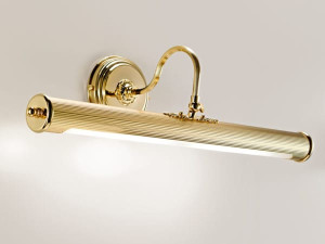 Регулируемая латунная светодиодная настенная лампа с фиксированным кронштейном