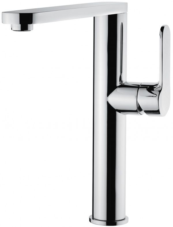 77007CR/B Emmevi Nefer, кухонный смеситель с поворотным изливом, цвет хром/белый