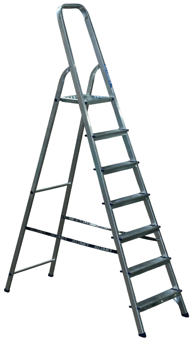 Стремянка алюминиевая 7 ст ALUMET Ам707 - Вид №3