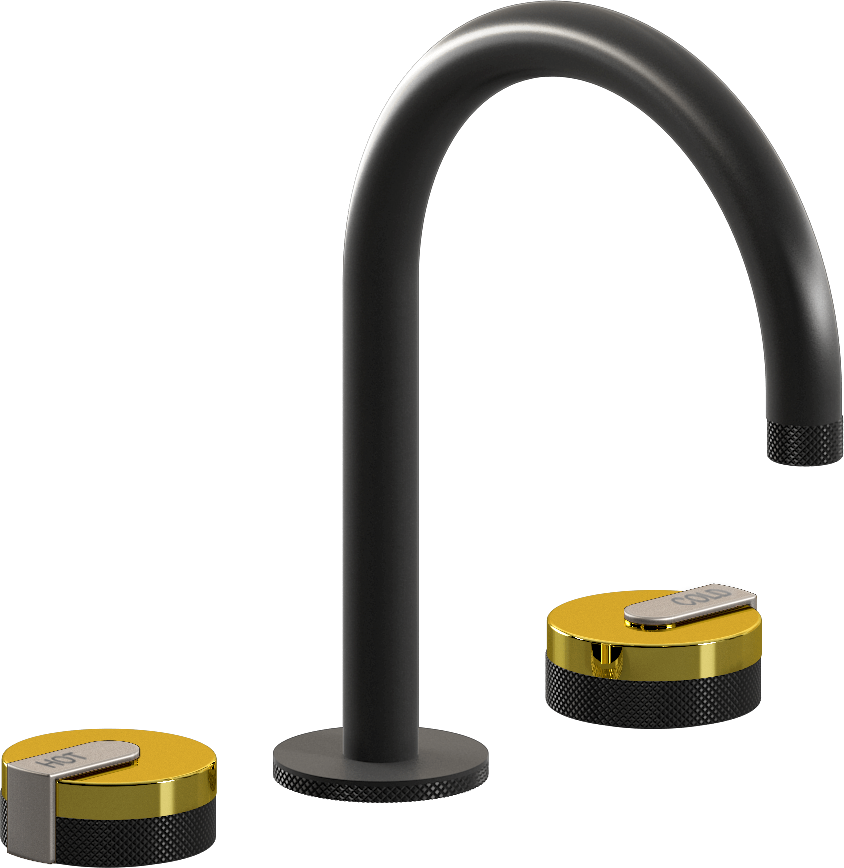 E-11512-R1PB-L1SN-BK Смеситель для умывальника на 3 отвертия GRAFF MOD+