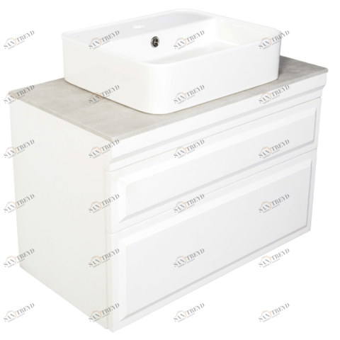 Тумба подвесная Modi, цвет белый софт Хром ORANGE sun-id-1516940