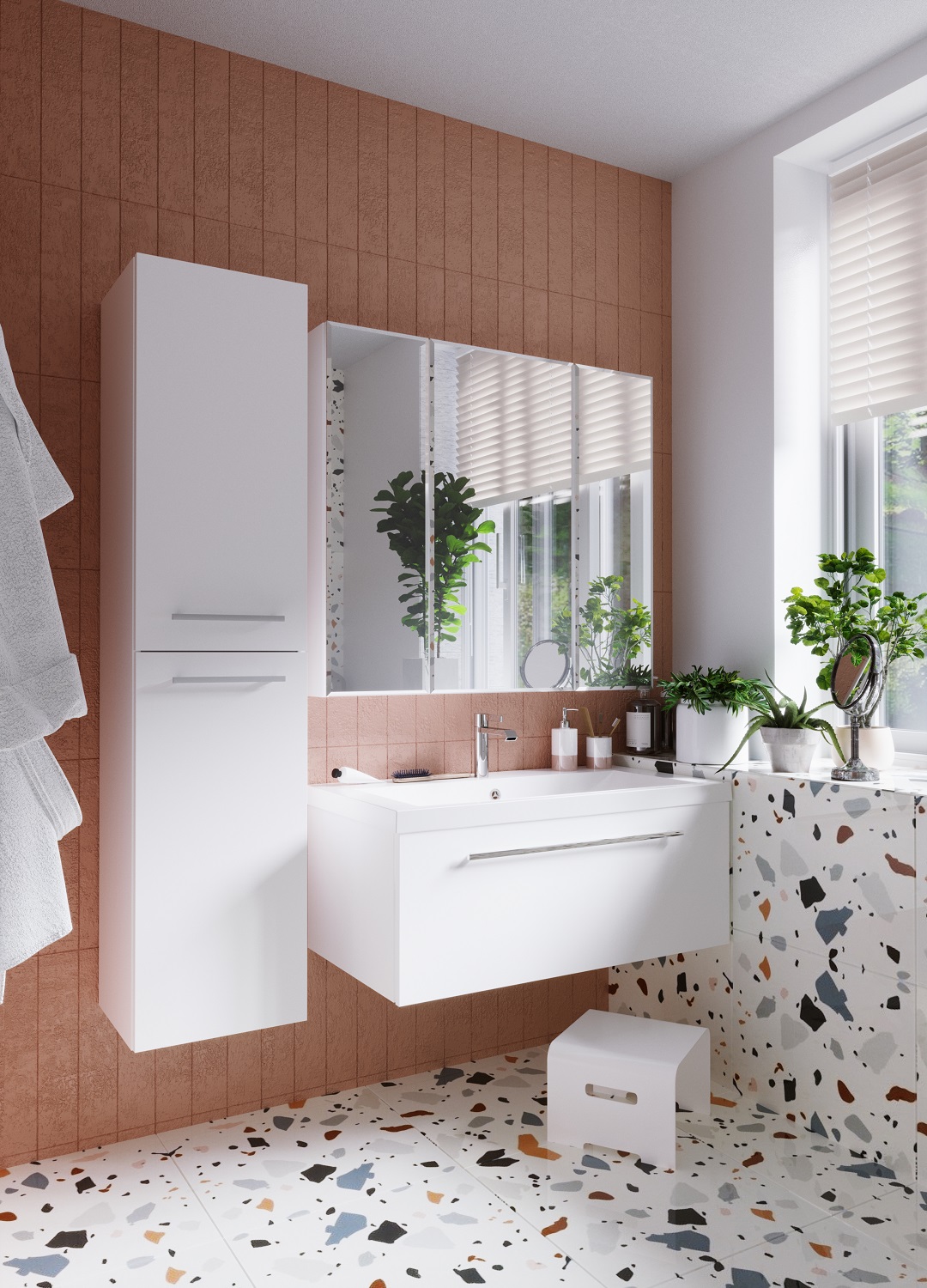 У29558 Зеркало Соната 90 Белый глянец, 3д 1 Marka Соната  - Вид №2