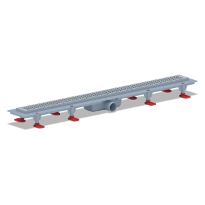 Трап для душа Equation комбинированный затвор 850x62 мм пластик цвет серый/серебристый