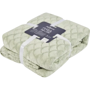 Плед Aglae 180x200 см фланель цвет зеленый