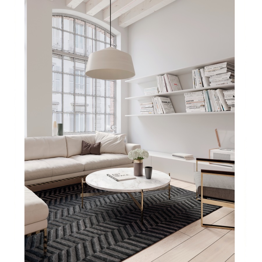 Ковер Chelo, 160х230 см, угольно-черный Carpet Decor C1077 - Вид №1