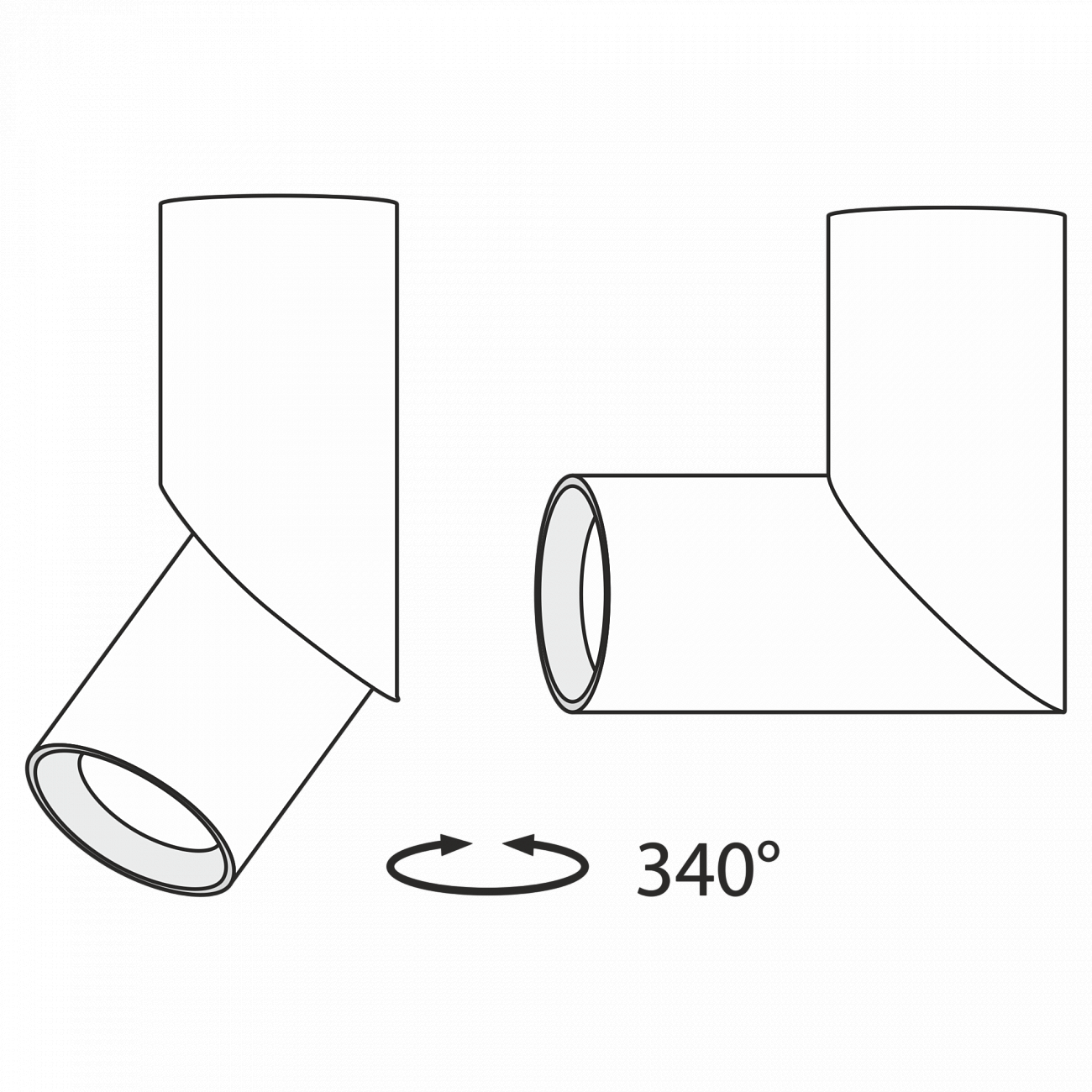 Спот потолочный светодиодный поворотный 16 см черный Dafne C027CL-L10B TECHNICAL CEILING & WALL 00-3956982 Черный  - Вид №5