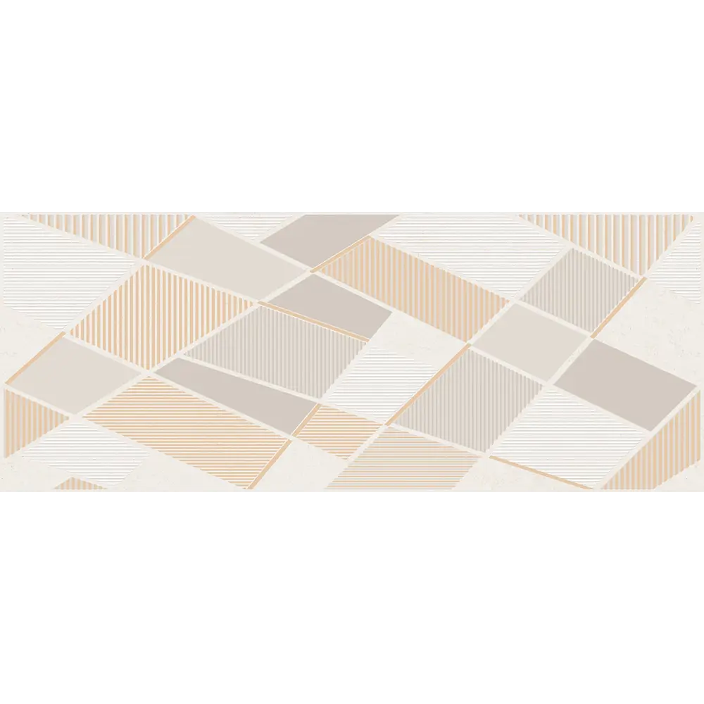 Декор настенный Azori Sonnet Beige Geometria 50.5x20.1 см цвет бежевый STLM-2086582
