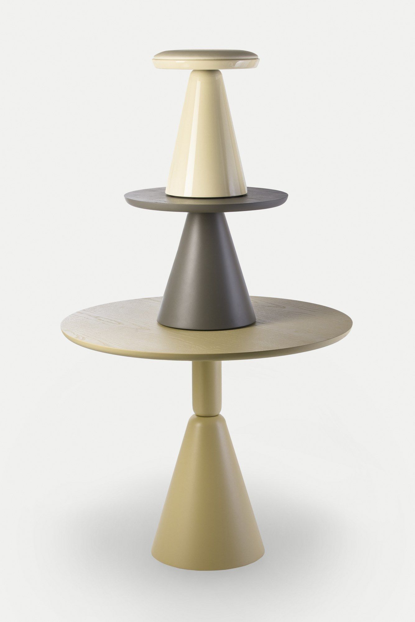 Круглый деревянный журнальный столик SANCAL ARCH-00126108 - Вид №4