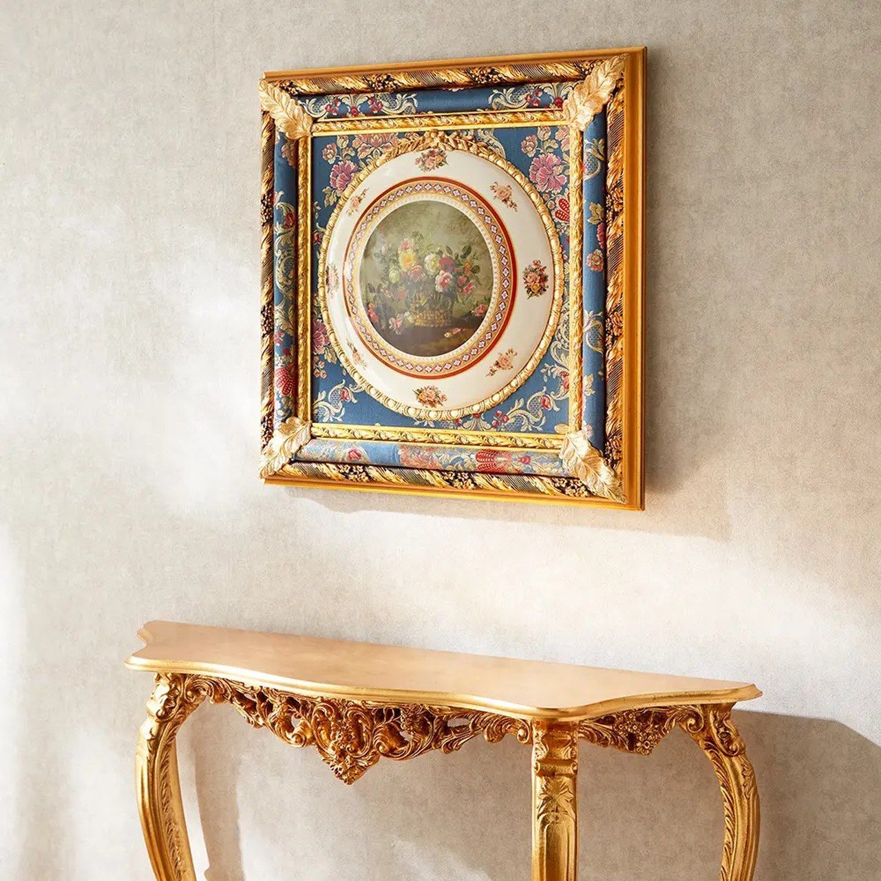 Картина с украшенной фарфоровой пластиной Italia Cornici T440 ARCH-00012278 - Вид №1