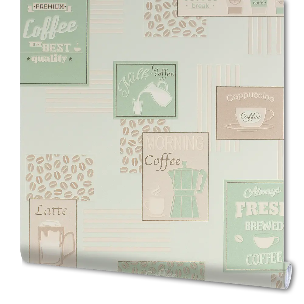 Обои виниловые Мокко зелёные 0.53 м 355 11 Santreyd STLM-2035335