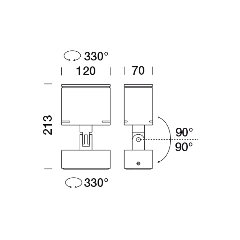 8820263 Проектор Platek TARGET MEDIUM Proiettore  TARGET MEDIUM Floodlight - 8 LED 4000K 24°  - Вид №6