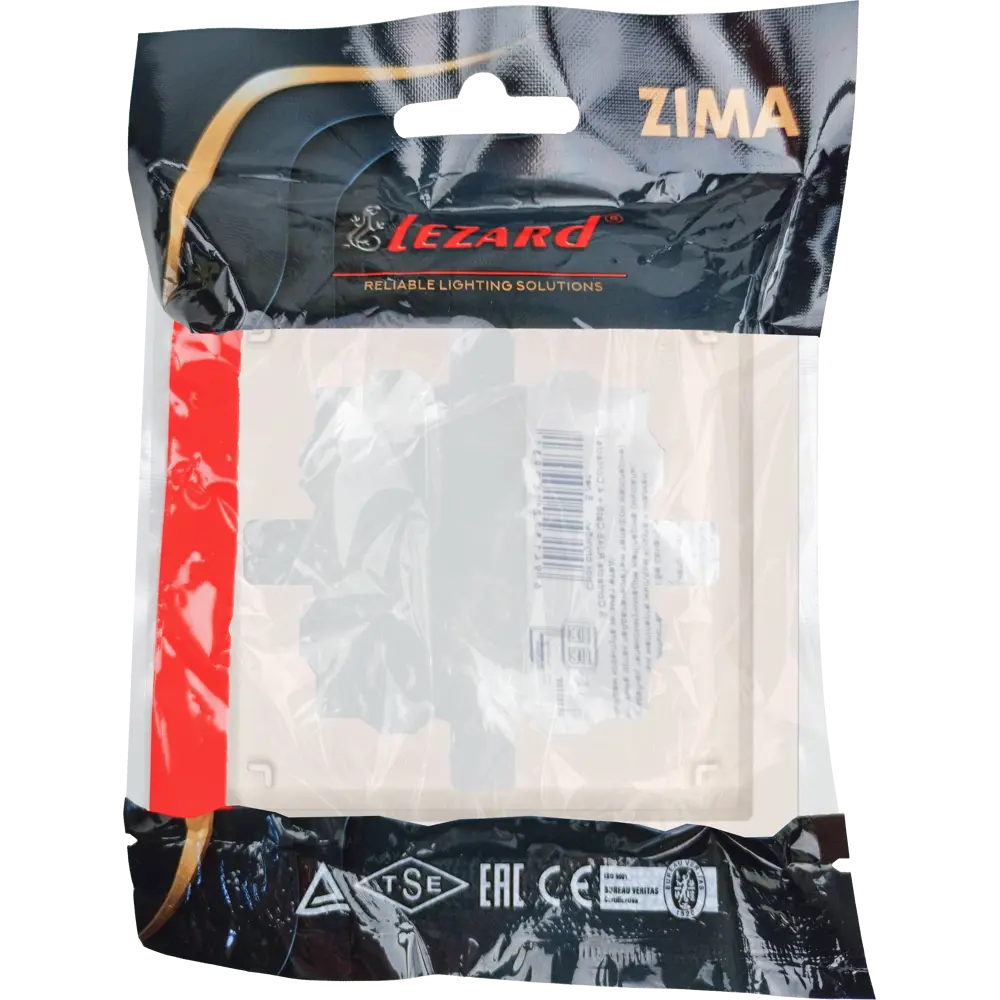Рамка для розеток и выключателей Lezard Zima 1 пост цвет слоновая кость STLM-2044736 - Вид №4