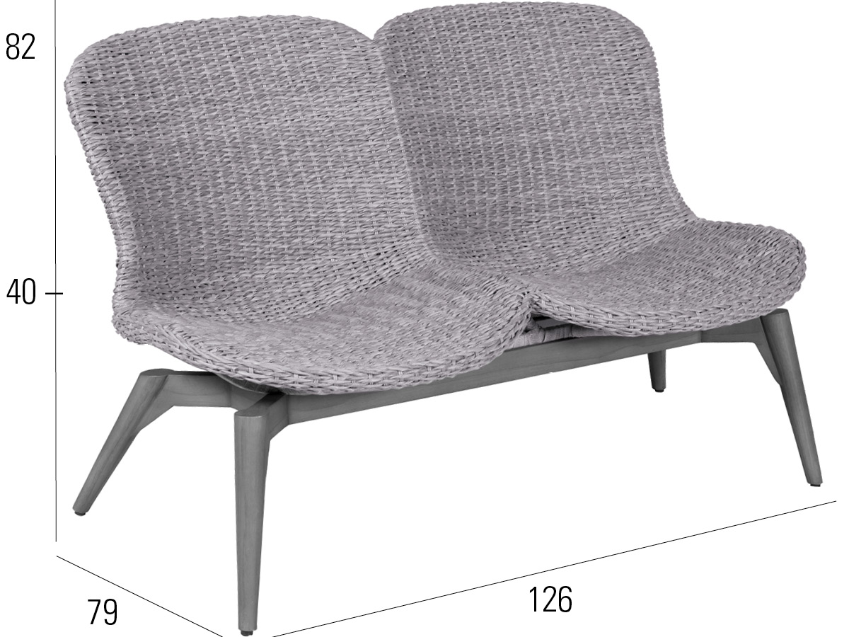 68.00.0383 Сиденье Love Orlando Twist oyster Mbm  - Вид №2