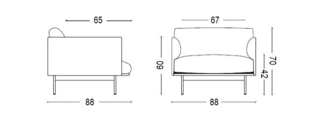 Кресло с подлокотниками Quinti Sedute Нью-Йорк ARCH-00097918 - Вид №4