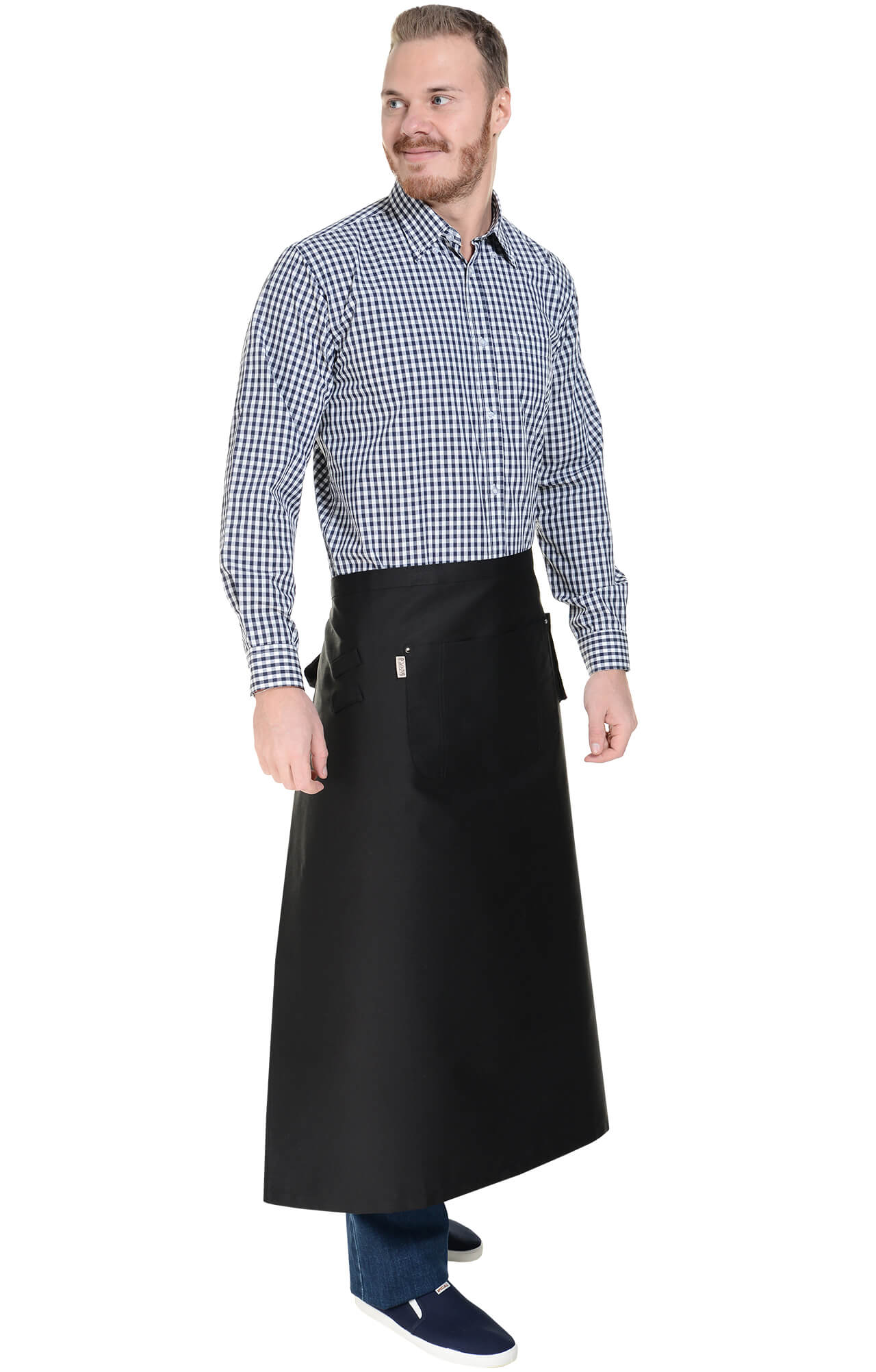 59986 Фартук  удлиненный, цвет black RICON  Одежда для официантов  размер  - Вид №10