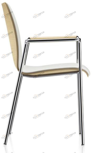 Brunner Стул для посетителей из дерева с подлокотниками Fina sun-id-1363933