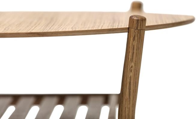 Овальный журнальный столик с журнальной полкой для гостиной Anix Santreyd sun-id-1365913 - Вид №2