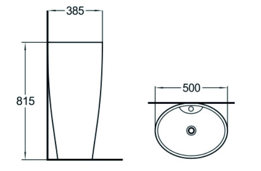 Напольные раковины SL-4002 SANTILINE  - Вид №1