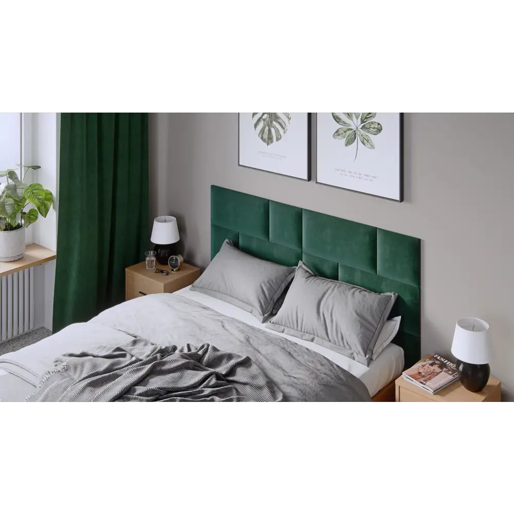 Панель тканевая Vilo 300x300 мм цвет зеленый Santreyd STLM-2061094 - Вид №1