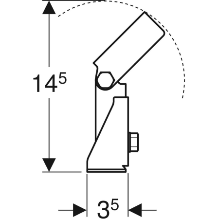 461.191.00.1 Уголок Geberit GIS регулируемый, для скоса крыши Geberit  - Вид №3
