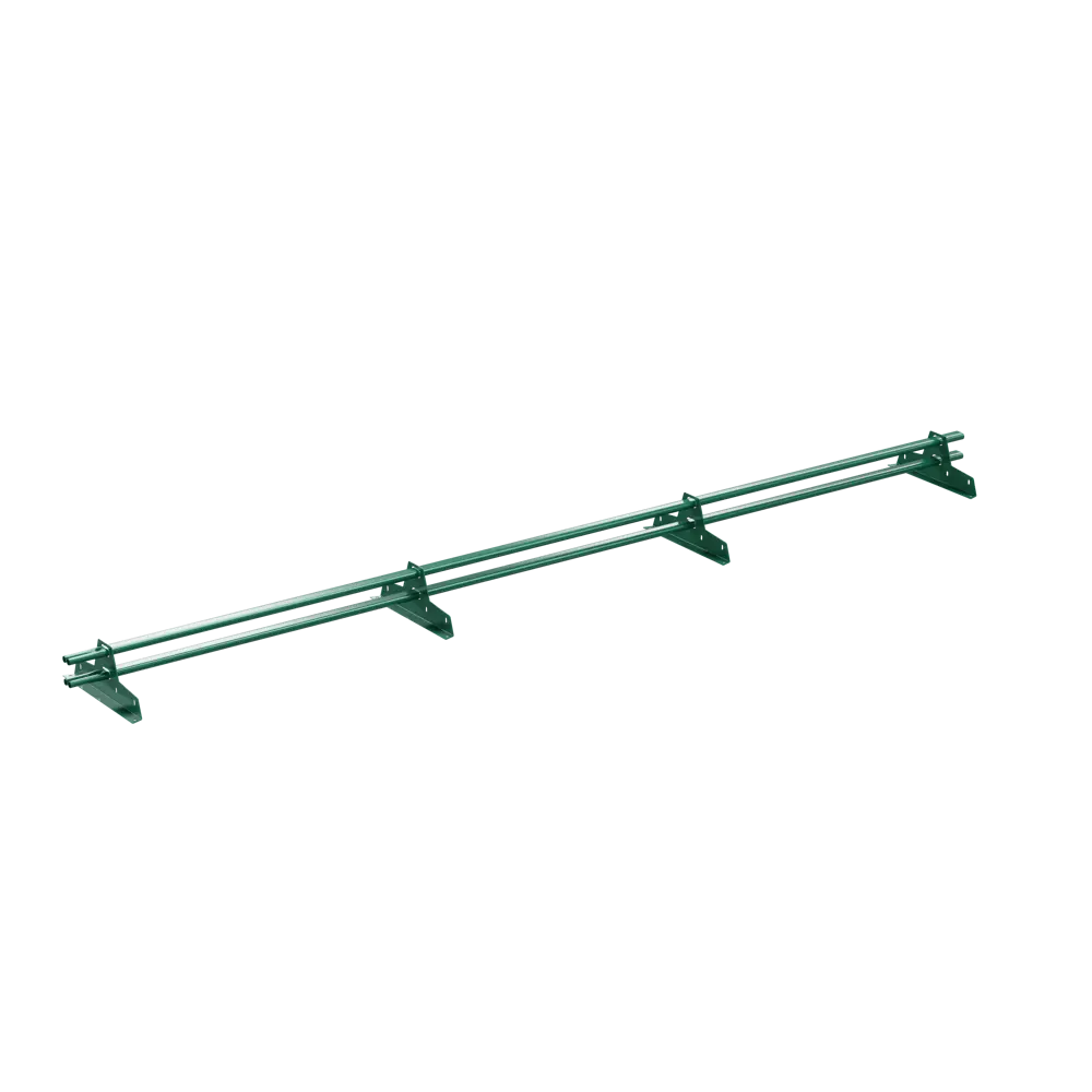 Снегозадержатель для металлической кровли трубчатый Стандарт 3 м RAL 6005 зеленый Santreyd STLM-2171759 - Вид №1