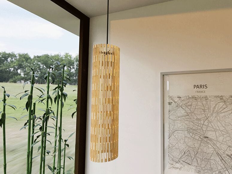 Бамбуковый подвесной светильник Bcompact Kerf ARCH-00142095