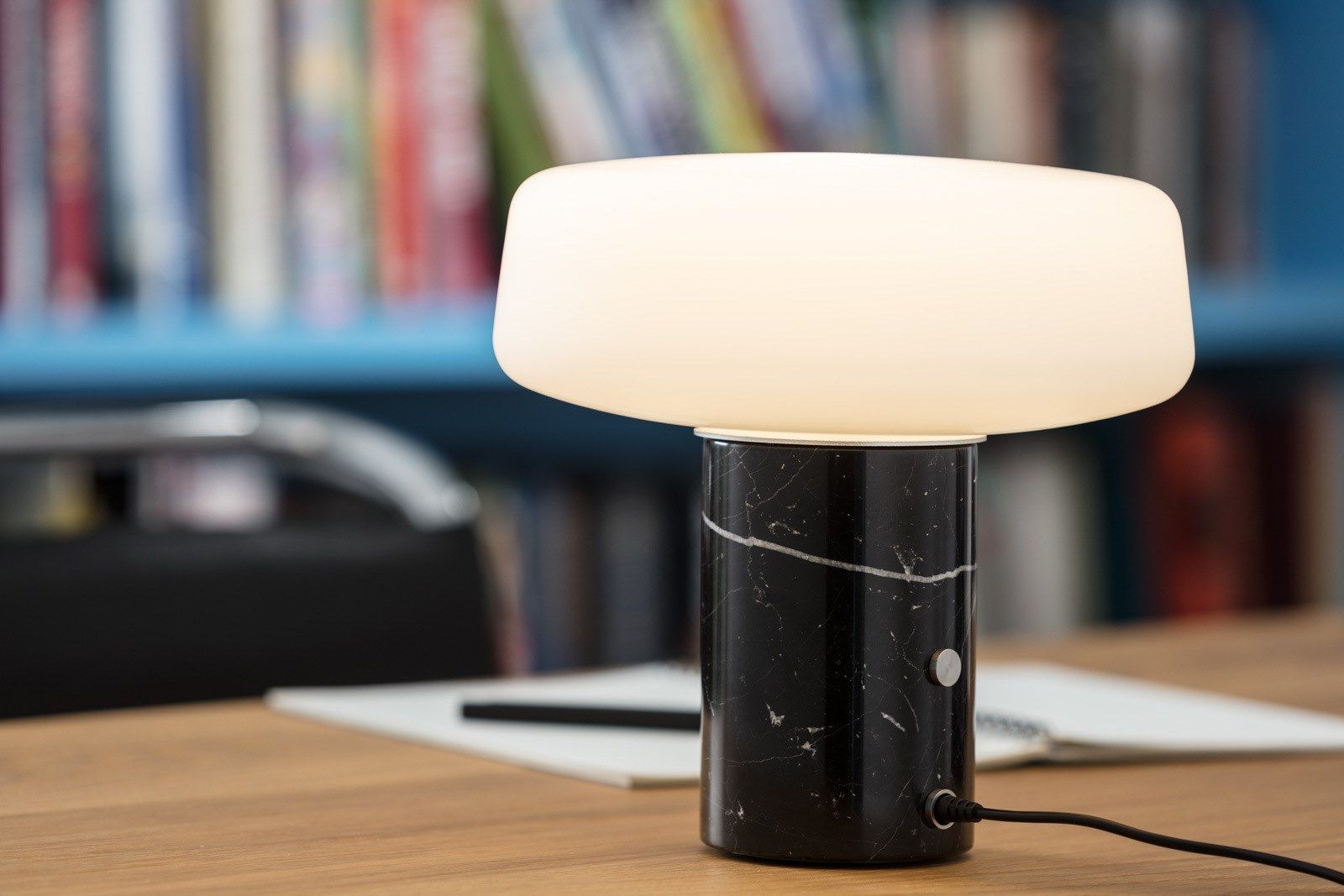 Черная мраморная светодиодная настольная лампа Marquina Case SOLID ARCH-00096833 - Вид №13